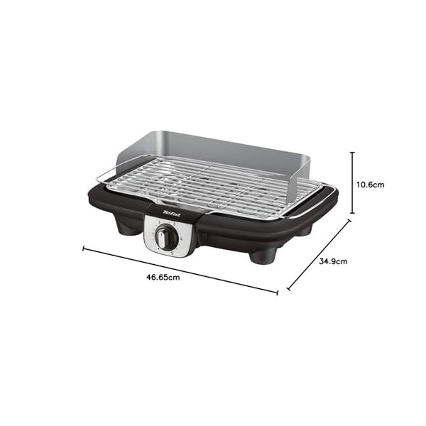 Barbecue électrique Tefal BG90A810 Easygrill Adjust Inox 2300 W Noir