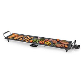 Gril NEDIS Teppanyaki - 50 cm - 2000 W - Contrôle de température réglable - Revêtement antiadhésif - Pièces Amovibles - Poign