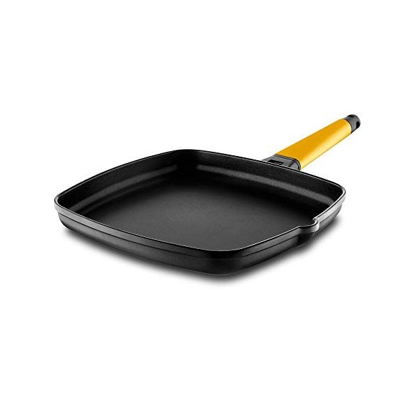 Plancha 22 cm Manche Jaune