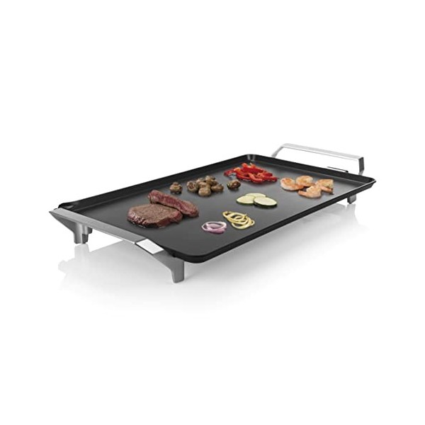 Princess Table Chef Premium XXL – Plaque de cuisson teppanyaki extra large 36 x 60 cm – Thermostat réglable avec précision –