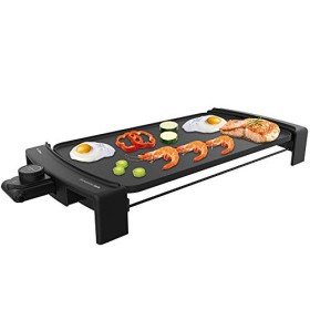 Cecotec Plancha Électrique Tasty & Grill 3000 Blackwater. 2600 W, Aluminium Fondu, Résistance sous forme de E, Thermostat aju