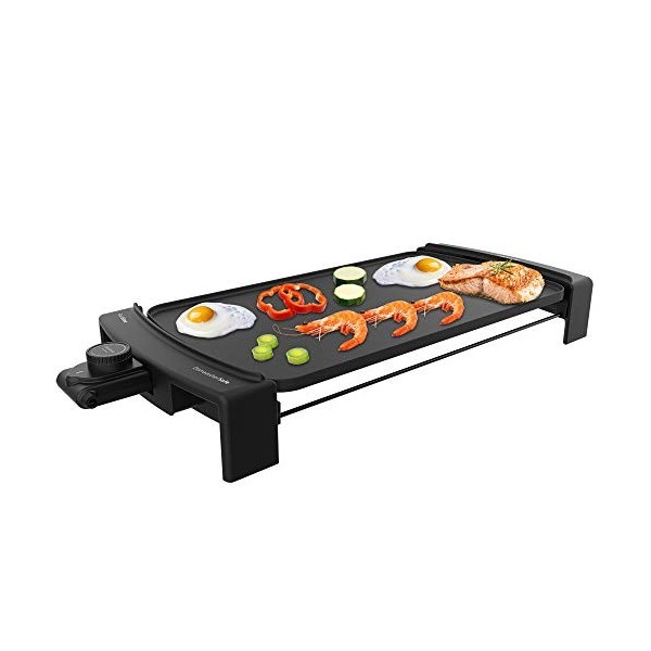 Cecotec Plancha Électrique Tasty & Grill 3000 Blackwater. 2600 W, Aluminium Fondu, Résistance sous forme de E, Thermostat aju