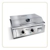 LITTLE BALANCE 8473 Aquitaine Pro Plus, Plancha électrique professionnelle, 2 zones de cuisson, Couvercle, 3500 W, Fabricatio