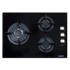 CATA CCI 5003 BK - Plaque à gaz Butane 3 Feux - 1 Triple Couronne - pour cuisinière à gaz Naturel - Largeur 59 cm - Puissance