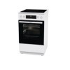 Gorenje GECS5C 60 WPA Cuisinière électrique avec plaque de cuisson vitrocéramique / 50 cm / 70 litres/GentleClose/Chauffage r