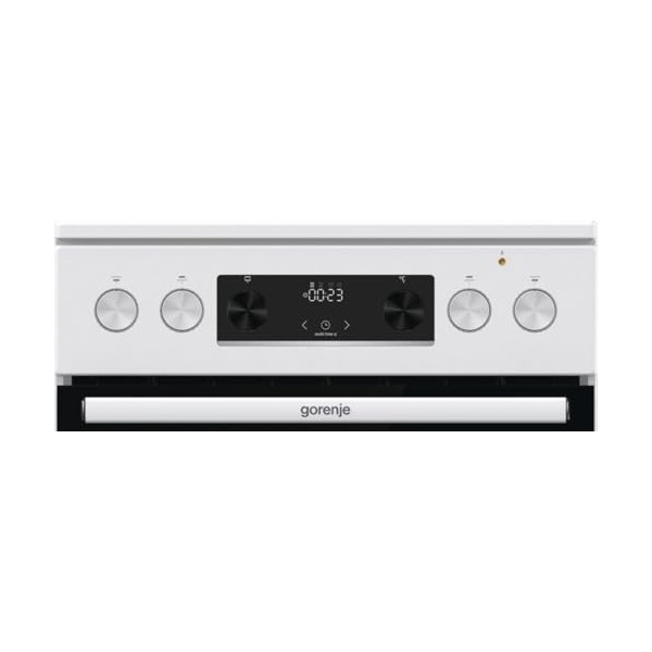 Gorenje GECS5C 60 WPA Cuisinière électrique avec plaque de cuisson vitrocéramique / 50 cm / 70 litres/GentleClose/Chauffage r