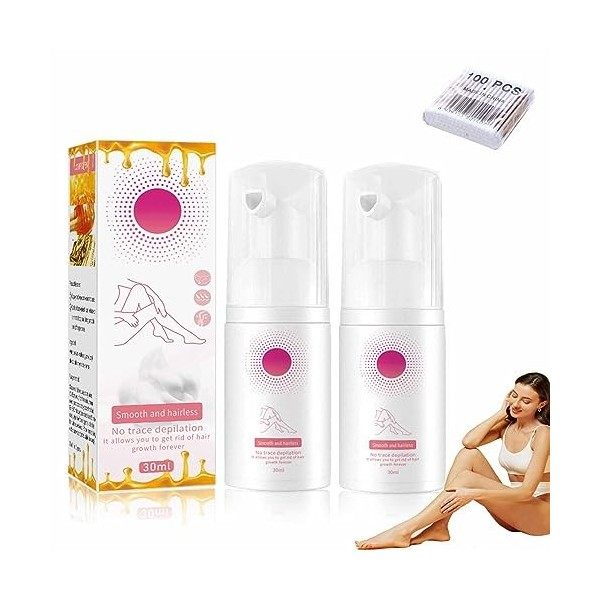 Eelhoe Beeswax Hair Removal Mousse, 2023 New Eelhoe Hair Removal Spray, Beeswax Hair Removal Mousse, Gentle Beeswax Hair Remo