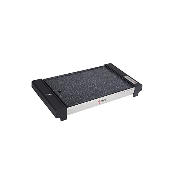 Jata GR3000 Plancha de cuisine électronique avec 4 températures, anti-adhérente, 2700 W, résistance en forme M, dimensions 48