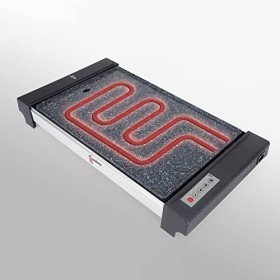 Jata GR3000 Plancha de cuisine électronique avec 4 températures, anti-adhérente, 2700 W, résistance en forme M, dimensions 48