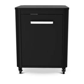 cozze Table roulante pour plancha 640 en Acier Inoxydable/Noire, Noir