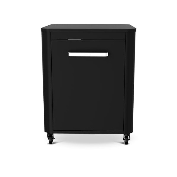 cozze Table roulante pour plancha 640 en Acier Inoxydable/Noire, Noir