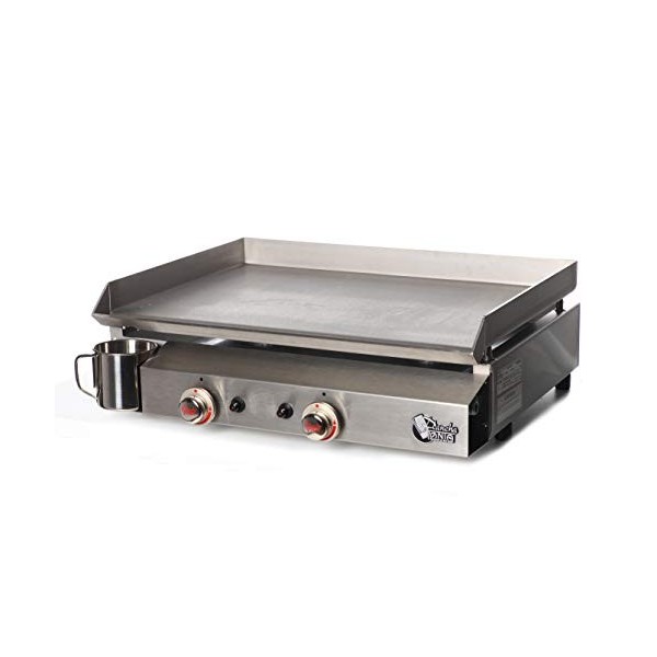 Plancha Tonio - Plancha Bento 6 à 12 personnes - Gaz butane propane - Plaque de cuisson inox – Caisson Inox – Système de sécu