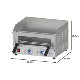 Casselin - Plaque à snacker avec toasteur intégré 520