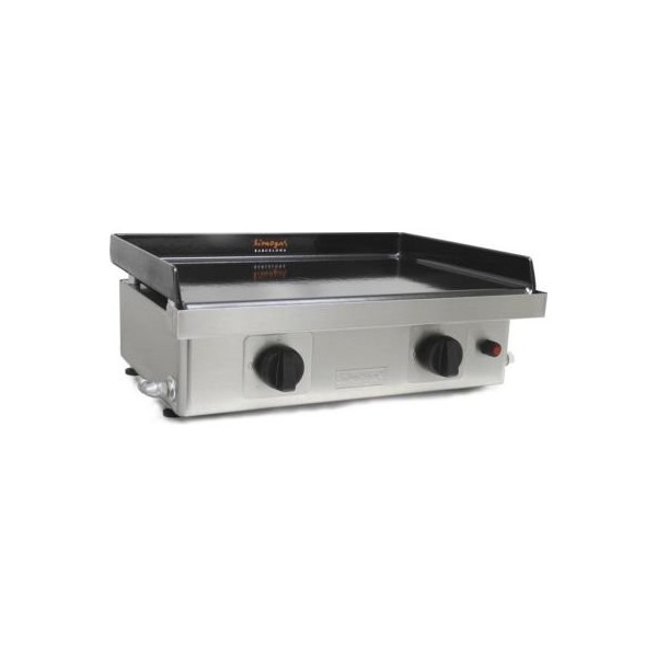 Simogas EPM-75.11 Plancha à Gaz avec 2 Brûleurs Fer INOX 80,3 x 45 x 25 cm 6,6 KW