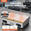 VEVOR Plancha Électrique 4400 W, Plaque à Snacker Commerciale, Plaque de Cuisson en Fer et Acier Inoxydable, Température Régl