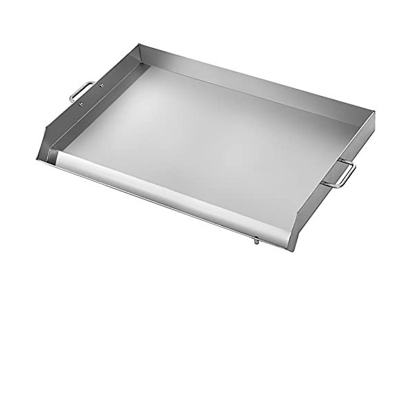 VEVOR 91,5 x 56 x 6,3CM Plaque à Pâtisserie INOX Professionnel pour BBQ Plaque de Cuisson Grill pour Maison Cuisine Barbecue