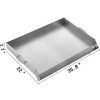 VEVOR 91,5 x 56 x 6,3CM Plaque à Pâtisserie INOX Professionnel pour BBQ Plaque de Cuisson Grill pour Maison Cuisine Barbecue
