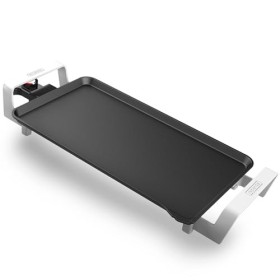 Bourgini Plancha électrique pour cuisiner, 2550 W, Revêtement Céramique Antiadhésif, Facile à Nettoyer, Surface 46 x 26 cm, T