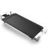 Bourgini Plancha électrique pour cuisiner, 2550 W, Revêtement Céramique Antiadhésif, Facile à Nettoyer, Surface 46 x 26 cm, T
