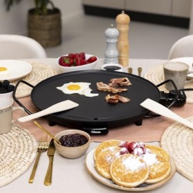 Tristar plancha ronde BP-2787 - Ø 40 cm - Pour 4 personnes - 2 000 W, Noir