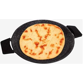 KLAUS - Galetiere à pain -Plancha - PlatTajine- Rond 36 cm Tous feux dont Induction En Fonte dAluminium 36 cm 