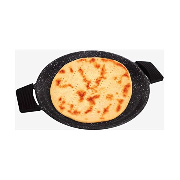 KLAUS - Galetiere à pain -Plancha - PlatTajine- Rond 36 cm Tous feux dont Induction En Fonte dAluminium 36 cm 