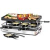 ROMMELSBACHER Raclette Grill RC 1400 - Plaque réversible pour griller et crêpes - 8 poêlons - Revêtement antiadhésif - Interr