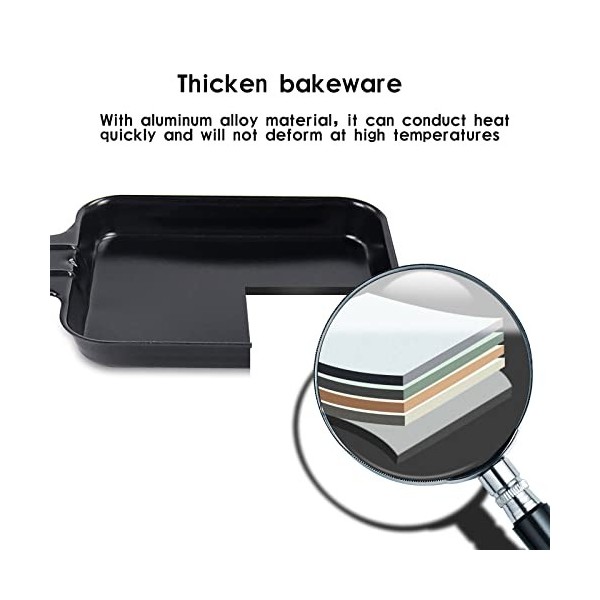 Coupelle Raclette Poêlon Raclette Grill Accessoires Antiadhésif Avec Poignée Isolée de Couleur, 8 Pcs, 18x8x1.5cm, Acier Inox