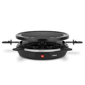 Wëasy Appareil à Raclette & Grill 4 Personnes LUGA40, Multifonctions, 4 Poëlons avec Revêtement Antiadhésif, Compatible Lave-