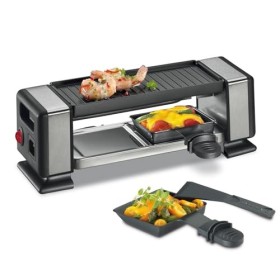Küchenprofi Raclette VISTA2 PLUS - Raclette pour 2 personnes - Extensible jusquà 3 appareils - Acier inoxydable - Plaque de 