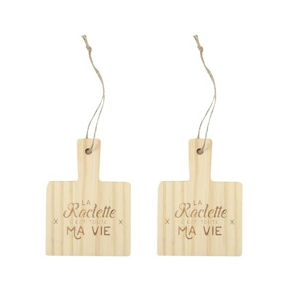 COOK CONCEPT KU6536 Repose Poelon A Raclette en Bois X4 Cuisine Cuisson Specifique Plaque Rechaud Plancha Barbecue, Pin