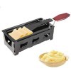 Holzsammlung Fromage Plateau De Cuisson en Acier,Mini Raclette Pliable Photophore Portable Raclette Rôtissoire - Faites Fondr