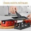 Holzsammlung Fromage Plateau De Cuisson en Acier,Mini Raclette Pliable Photophore Portable Raclette Rôtissoire - Faites Fondr