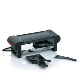 Kela 66490 appareil à raclette électrique avec grill, 2 personnes, coloris noir, Bernina