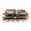 Bestron Raclette grill XL, appareil à raclette électrique jusquà 8 personnes avec pierre naturelle et plaque de grill à revê