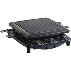 Steba Raclette, fabriquée en Allemagne, plaque de cuisson en fonte émaillée, surface de cuisson : env. 26 x 26 cm, 8 poêlons 