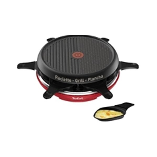 Raclette grill et plancha Tefal Colormania 850 W Rouge