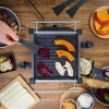 Küchenprofi Raclette TASTE4, raclette pour 4 personnes, plaque de cuisson antiadhésive utilisable des deux côtés, 4 poêlons à