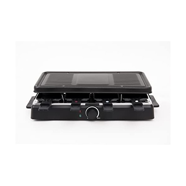 Raclette 8 personnes RC200 Superchef, Grille électrique Raclette Grill 8 Mini poêles 8 spatules Grill électrique Grill Barbec