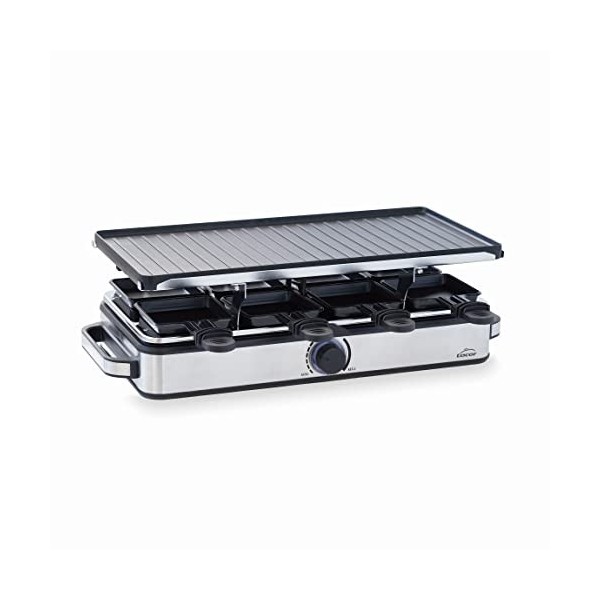 Lacor - 69348 - Fer à repasser pour la cuisine, Appareil à raclette, Antiadhésif, Plaque réversible, Écologique, Sans APFO, T