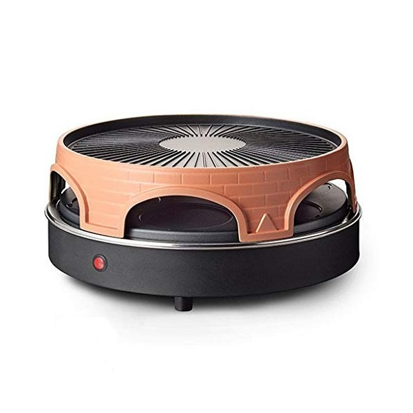 Emerio PO-113255.4 Four à raclette et à pizza Terre cuite/Noir One Size