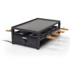 Princess appareil à raclette Black Steel - 8 personnes - Thermostat réglable - 1 300 W