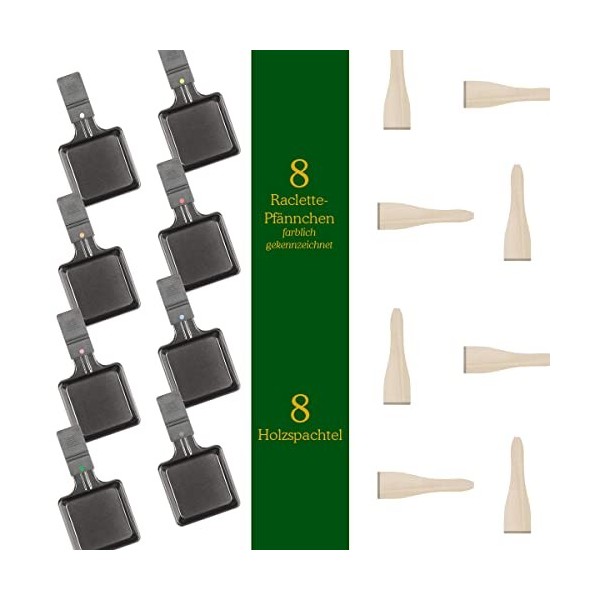 Clatronic RG 3678 Appareil à raclette 2 en 1, pierre naturelle et plaque en fonte réversible, articulation à 180°, 8 poêlons,