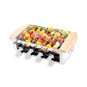 LITTLE BALANCE 8263 Raclette Alpes 1200-8 - Raclette / Grill 8 personnes - Raclette Grill Brochettes électrique - Revêtement 
