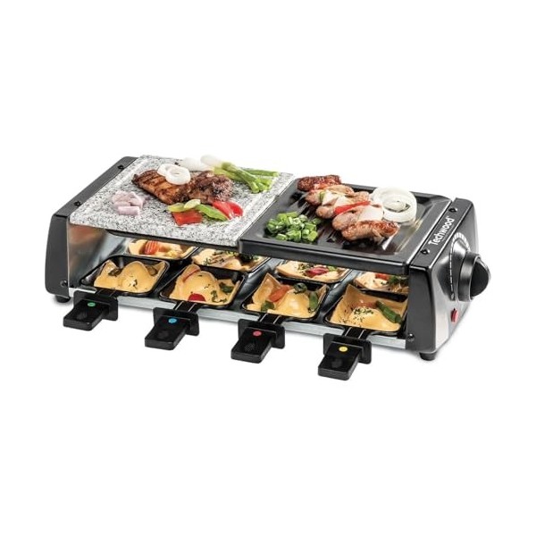 Raclette Grill - Pierre de Cuisson, Noir