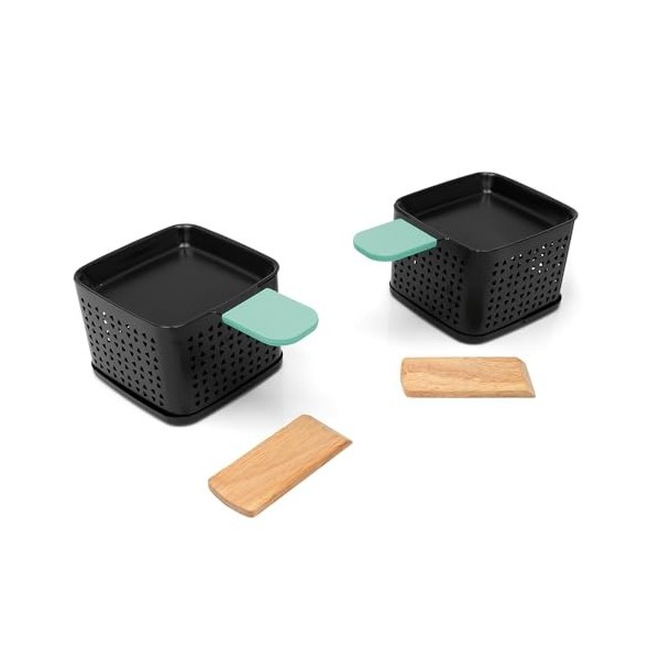 Cécoa - Lot de 2 Raclettes à la Bougie - Fromage fondu en 2 Minutes - Sans Électricité - Format Compact - Motifs - Raclette O