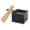 COOK CONCEPT KC2487 Raclette Individuelle A la Bougie, Metal-Fer Bois-Acacia, Bambou-Noir-Acier