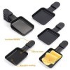 HengBO Coupelle Raclette Poêlons Raclette Grill RevêTement AntiadhéSif Fonte 18x8.5x1.5cm 8 Plats Noir Pour Appareil À Raclet
