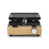 Livoo – Appareil à raclette 4 personnes DOC311 – 800W, bambou, grill amovible, antiadhésif, cuisson 23x22,5 cm