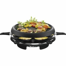 Moulinex Accessimo Raclette Plancha Crêpier 6 Coupelles RE151812, Métal, Noir
